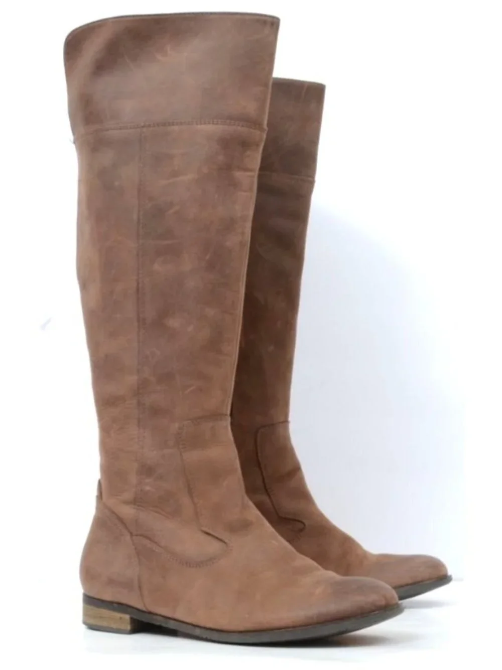 Indigo Rd Women's 10 Brown Leather Riding Over the Knee Boots Festival Western